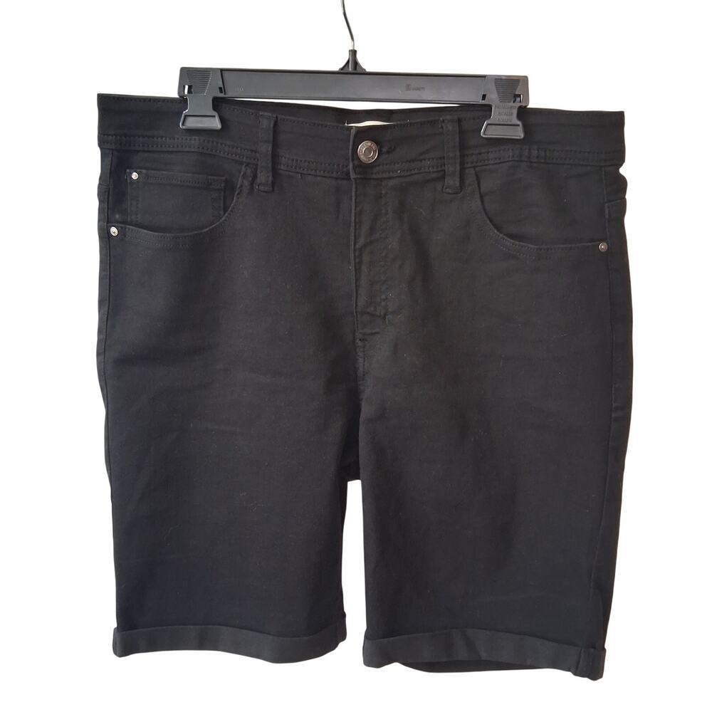 NWOT Angels Forever Young Women Black 360 Sculpt Bermuda Shorts Summer Stretch16